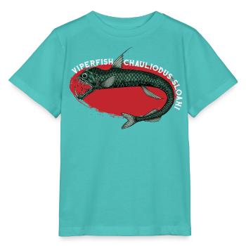 Tiefsee Monster - Viperfisch - Stanley/Stella Kinder T-Shirt MINI CREATOR  - Poolblau - Vorne