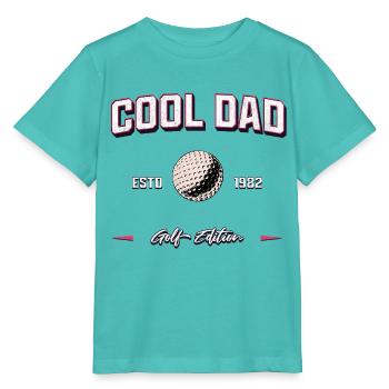 Cool Dad 1982 Golf Papa Geburtstag Geschenk - Stanley/Stella Kinder T-Shirt MINI CREATOR  - Poolblau - Vorne