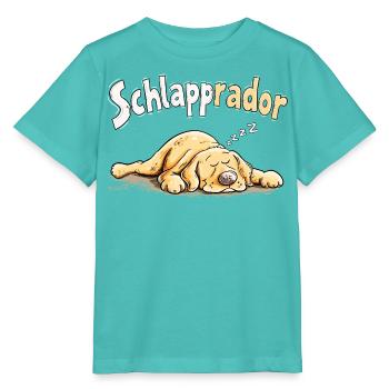 Schlapprador Labrador Schlafmütze Hund Humor - Stanley/Stella Kinder T-Shirt MINI CREATOR  - Poolblau - Vorne