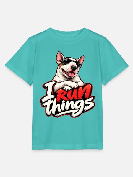 Bullterrier - Stanley/Stella Kinder T-Shirt MINI CREATOR - Poolblau