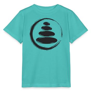 Zen Steine Balance - Stanley/Stella Kinder T-Shirt MINI CREATOR  - Poolblau - Vorne