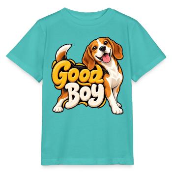 Beagle - Stanley/Stella Kinder T-Shirt MINI CREATOR  - Poolblau - Vorne