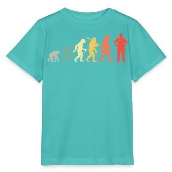 Arzt Evolution Doktor Für Assistenzärzte Mediziner - Stanley/Stella Kinder T-Shirt MINI CREATOR  - Poolblau - Vorne