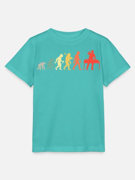 DJ Evolution Deejay Disc-Jockey Mischpult + Venyl - Stanley/Stella Kinder T-Shirt MINI CREATOR - Poolblau