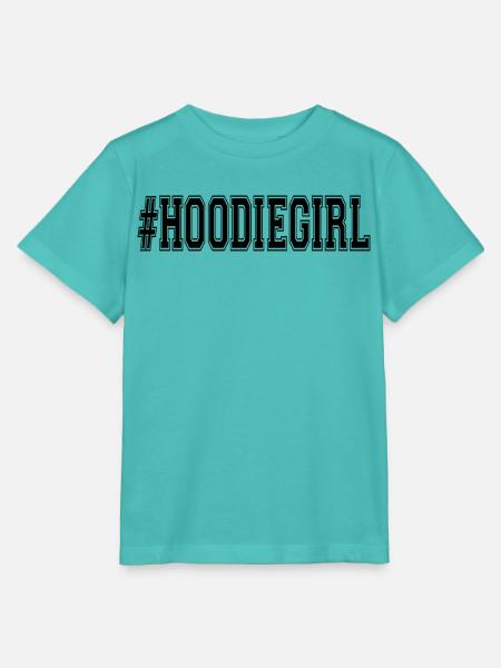 #Hoodiegirl - Stanley/Stella Kinder T-Shirt MINI CREATOR - Poolblau