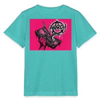 Anarchischer Aal entspringt einer Festplatte - Stanley/Stella Kinder T-Shirt MINI CREATOR  - Poolblau - Vorne