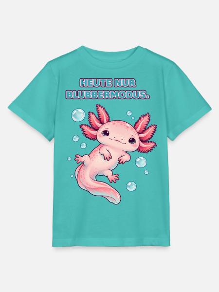 Axolotl im Blubbermodus - Stanley/Stella Kinder T-Shirt MINI CREATOR - Poolblau