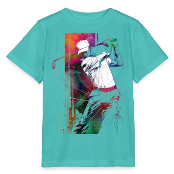 Golfspieler #golf - Stanley/Stella Kinder T-Shirt MINI CREATOR  - Poolblau - Vorne