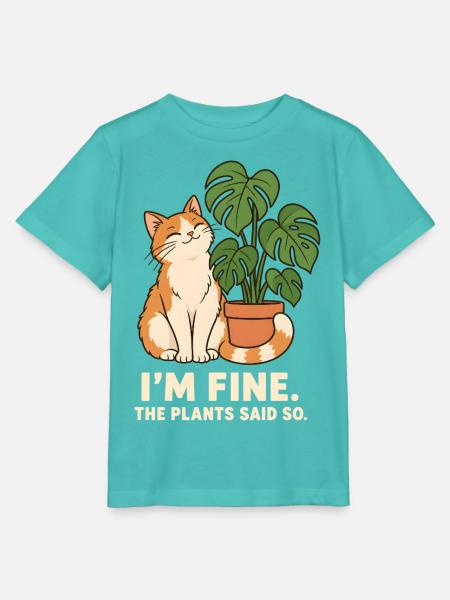 Die Pflanzen sagen es - Stanley/Stella Kinder T-Shirt MINI CREATOR  - Poolblau