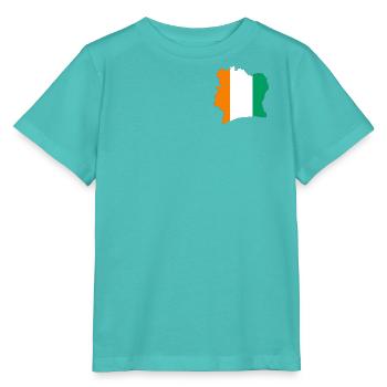 Stilisierte dreifarbige Karte der Elfenbeinküste - Stanley/Stella Kinder T-Shirt MINI CREATOR  - Poolblau - Vorne
