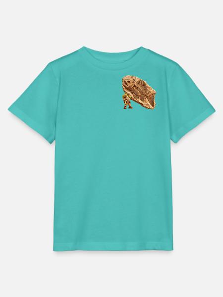 Wenuma Urzeitfisch - Stanley/Stella Kinder T-Shirt MINI CREATOR  - Poolblau
