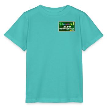 Einschulung Schulanfang HURRA - Stanley/Stella Kinder T-Shirt MINI CREATOR  - Poolblau - Vorne