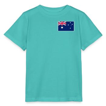 Australia Flag Classic Frame - Stanley/Stella Kinder T-Shirt MINI CREATOR  - Poolblau - Vorne