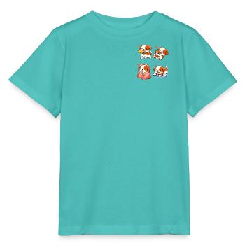 Adorable and Tender Cartoon Puppies - Stanley/Stella MINI CREATOR Kids’ T-Shirt - pool blue - Front