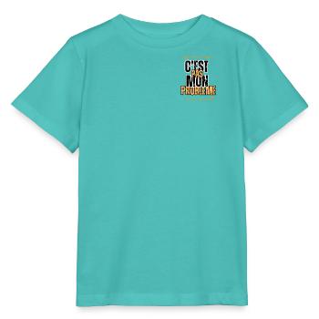 c'est pas mon problème - T-shirt bio MINI CREATOR Stanley/Stella Enfant - bleu piscine - Devant