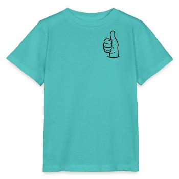 Daumen hoch - Thumbs up - Stanley/Stella Kinder T-Shirt MINI CREATOR  - Poolblau - Vorne
