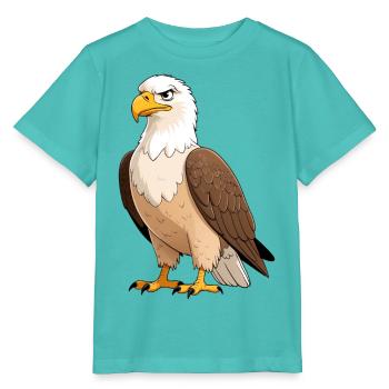 Imperial Eagle Portrait - Stanley/Stella MINI CREATOR Kids’ T-Shirt - pool blue - Front