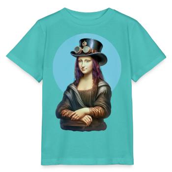 STEAM MONA - steam punk'n'roll - Stanley/Stella MINI CREATOR Kids’ T-Shirt - pool blue - Front