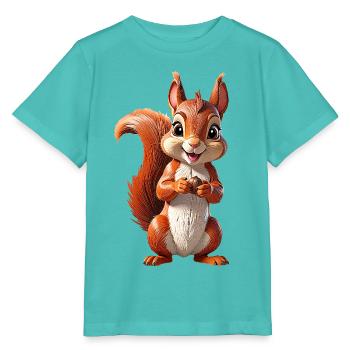 Eichhoernchen - Stanley/Stella Kinder T-Shirt MINI CREATOR  - Poolblau - Vorne