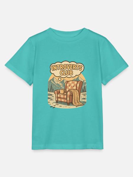 Introverts Club Cozy Ruhige Zuflucht - Stanley/Stella Kinder T-Shirt MINI CREATOR - Poolblau