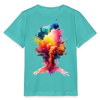 Color needs no words - Farbe braucht keine Worte - Stanley/Stella Kinder T-Shirt MINI CREATOR  - Poolblau - Vorne