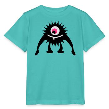 kleines einäugiges Monster - Stanley/Stella Kinder T-Shirt MINI CREATOR  - Poolblau - Vorne