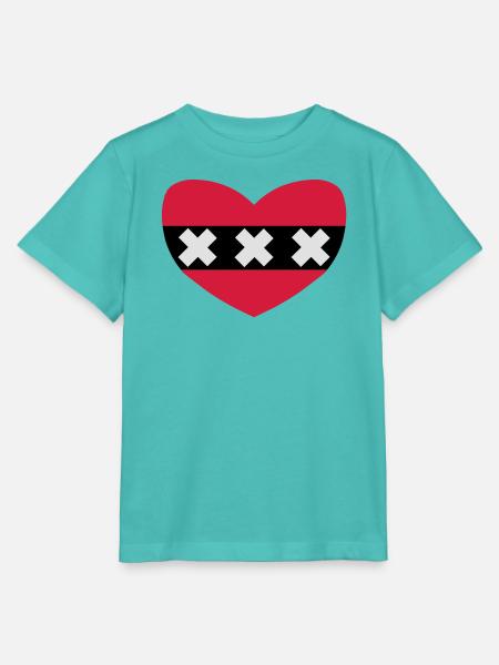 ich liebe Amsterdam - Stanley/Stella Kinder T-Shirt MINI CREATOR  - Poolblau