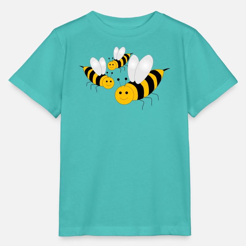 abeille - T-shirt bio MINI CREATOR Stanley/Stella Enfant - bleu piscine