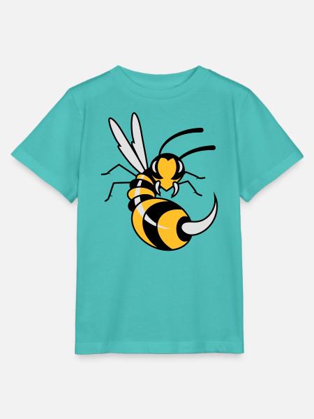 une guêpe avec une énorme piqûre - T-shirt bio MINI CREATOR Stanley/Stella Enfant - bleu piscine