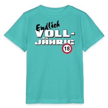 18. Geburtstag ,Volljährig ,Endlich Volljährig(25) - Stanley/Stella Kinder T-Shirt MINI CREATOR  - Poolblau - Vorne