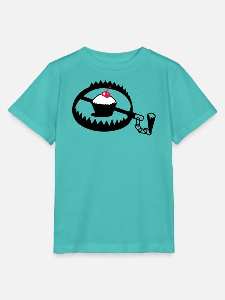 Fangeisen mit Cupcake - Stanley/Stella Kinder T-Shirt MINI CREATOR  - Poolblau