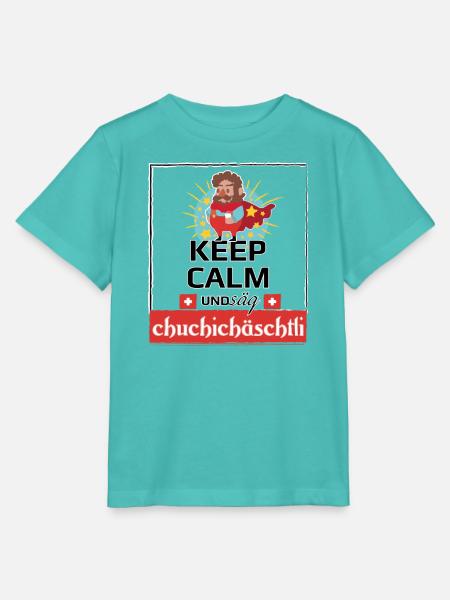 säg Chuchichäschtli - Stanley/Stella Kinder T-Shirt MINI CREATOR  - Poolblau