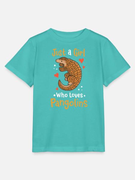 Pangolin Pangolin-Liebhaber - Stanley/Stella Kinder T-Shirt MINI CREATOR  - Poolblau
