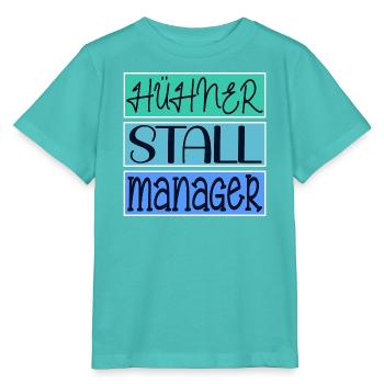 HÜHNERSTALL MANAGER HÜHNER - Stanley/Stella Kinder T-Shirt MINI CREATOR  - Poolblau - Vorne