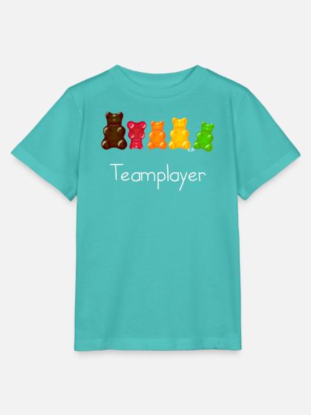 Teamplayer - Stanley/Stella Kinder T-Shirt MINI CREATOR - Poolblau