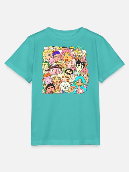 Viele Gesichter - Stanley/Stella Kinder T-Shirt MINI CREATOR - Poolblau
