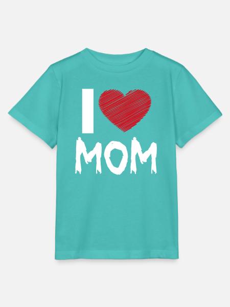 Ich liebe Mama - Stanley/Stella Kinder T-Shirt MINI CREATOR - Poolblau