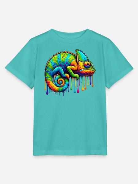 Chamäleon - Stanley/Stella Kinder T-Shirt MINI CREATOR - Poolblau