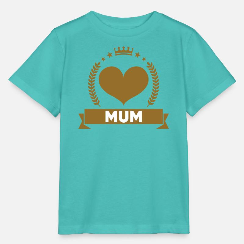 Maman d'Amour - Muttertag - Stanley/Stella Kinder T-Shirt MINI CREATOR  - Poolblau