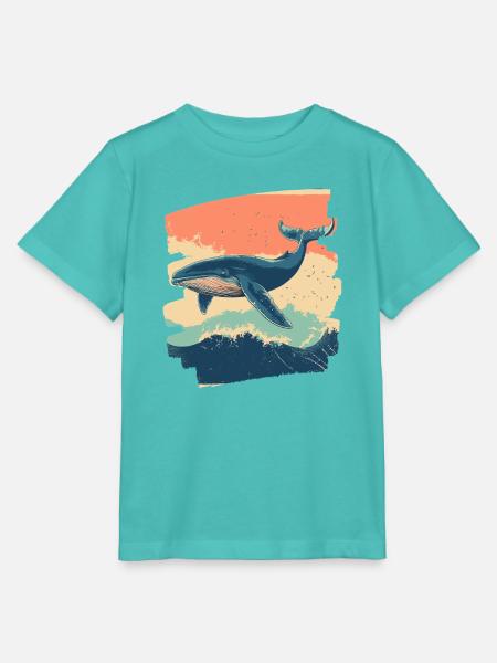 Walfisch - Stanley/Stella Kinder T-Shirt MINI CREATOR - Poolblau