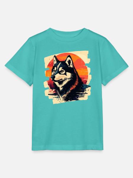 Husky - Stanley/Stella Kinder T-Shirt MINI CREATOR - Poolblau