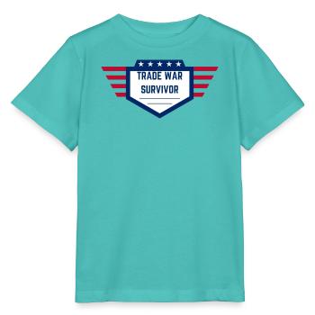 Trade War Survivor - US Edition - Stanley/Stella Kinder T-Shirt MINI CREATOR  - Poolblau - Vorne