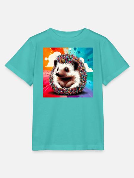 Igel - Stanley/Stella Kinder T-Shirt MINI CREATOR - Poolblau