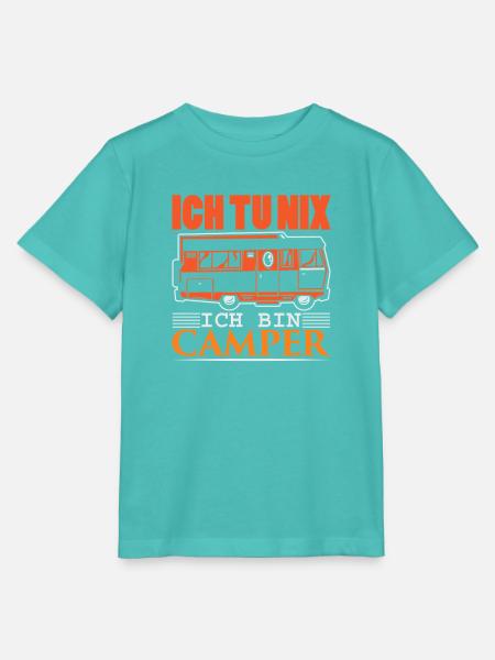 Camper Camping Wohnwagen Spruch - Stanley/Stella Kinder T-Shirt MINI CREATOR - Poolblau