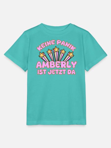 Amberly als Frauenname - Stanley/Stella Kinder T-Shirt MINI CREATOR  - Poolblau