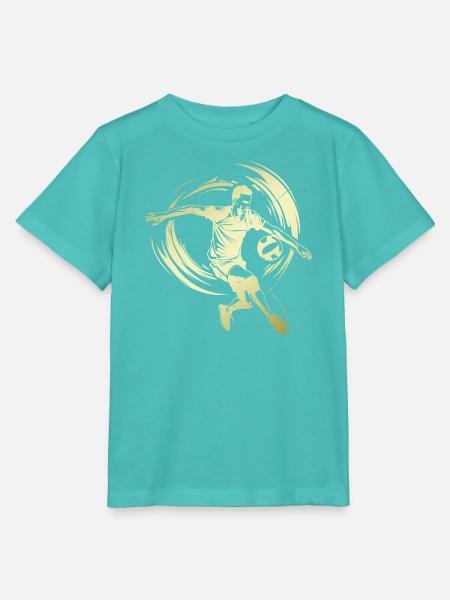 Volleyball Silhouette - Stanley/Stella Kinder T-Shirt MINI CREATOR  - Poolblau