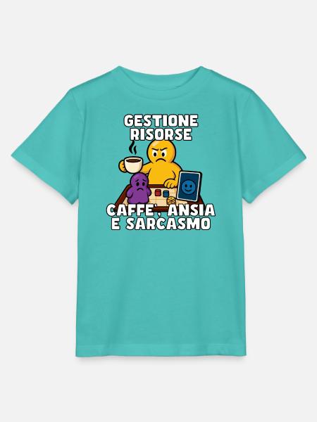 Ressourcenmanagement: Kaffee & Angst - Stanley/Stella Kinder T-Shirt MINI CREATOR  - Poolblau