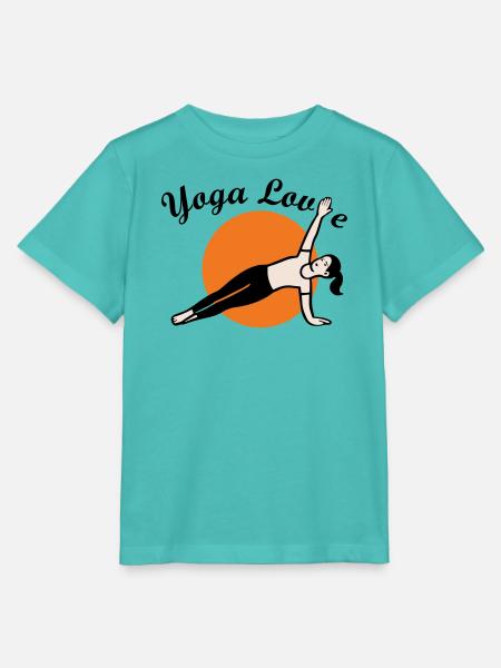 Yoga Love - Stanley/Stella Kinder T-Shirt MINI CREATOR - Poolblau