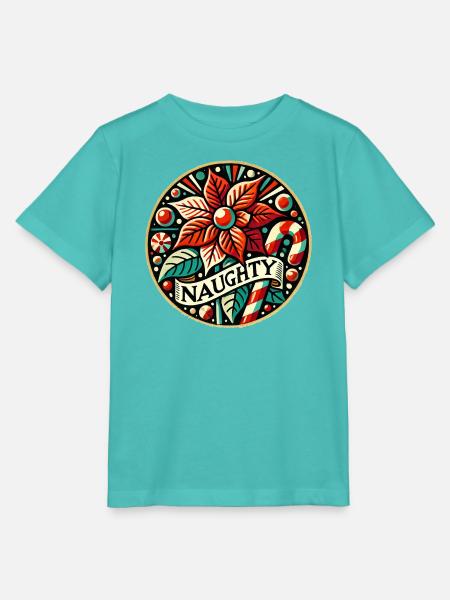 Freches Blumen-Urlaubsabzeichen - Stanley/Stella Kinder T-Shirt MINI CREATOR - Poolblau
