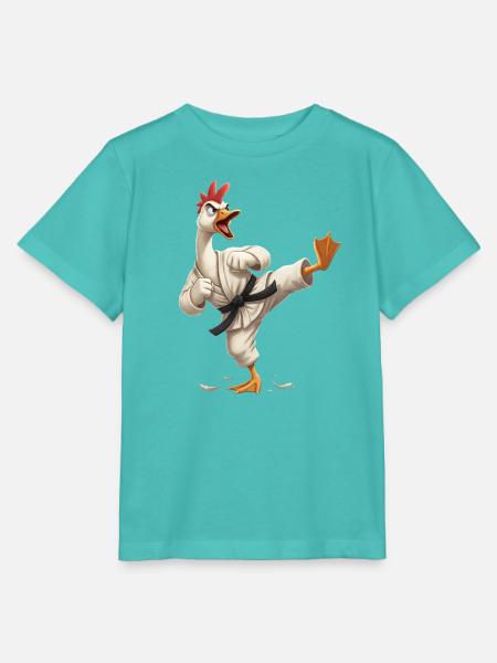 Kampfhahn Karateheld - Stanley/Stella Kinder T-Shirt MINI CREATOR - Poolblau